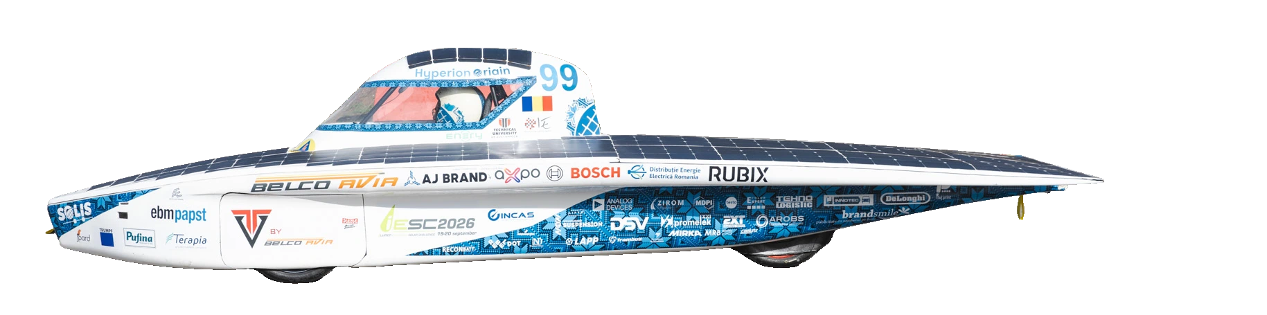Hyperion Origin seen from the side.
